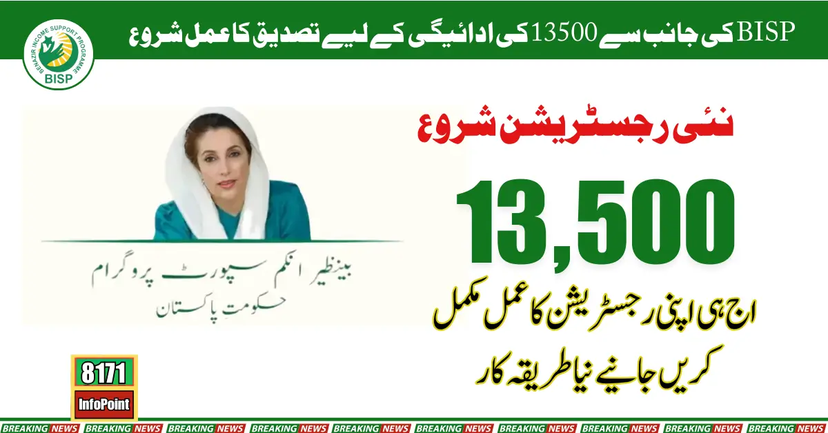 8171 Ehsaas Program 13500 BISP Online Registration Check By CNIC