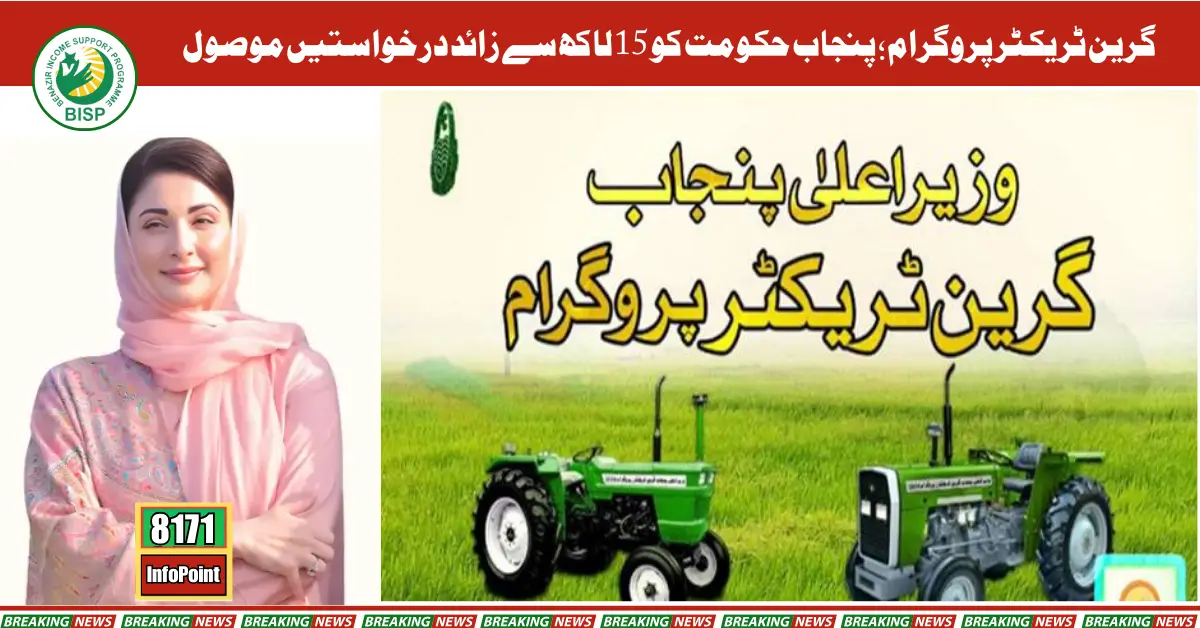 Punjab Government Receives Over 1.5 Million Applications for Green Tractor Program