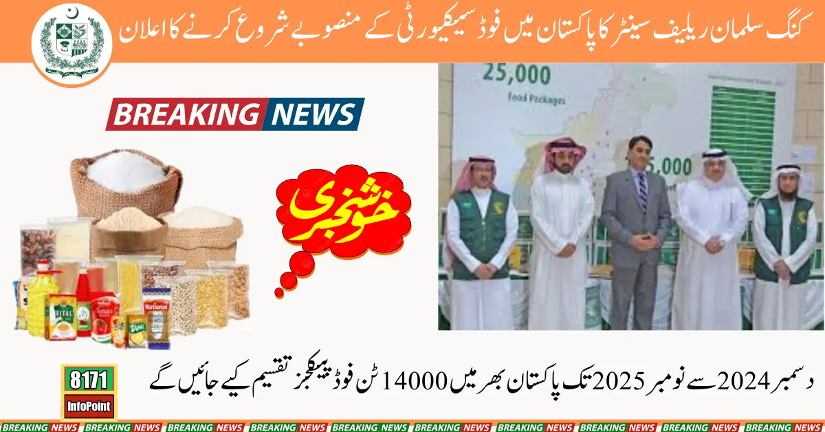 King Salman Relief Center Launches Strategic Food Security Projects to Support Pakistan